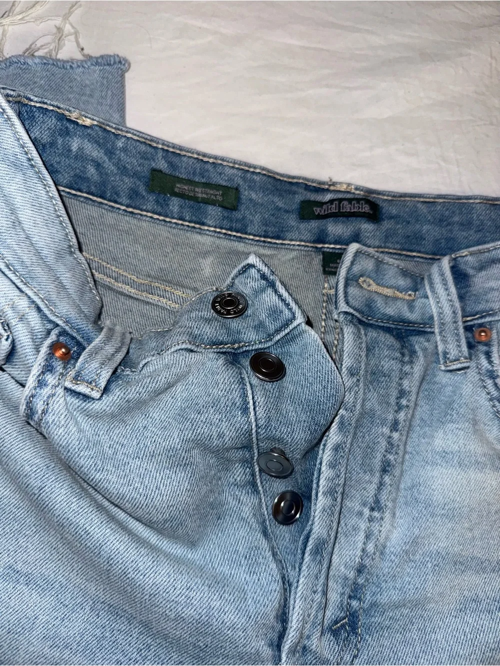 Wild Fable Highest Rise Straight Leg Ripped Jeans - Picture 2 of 6